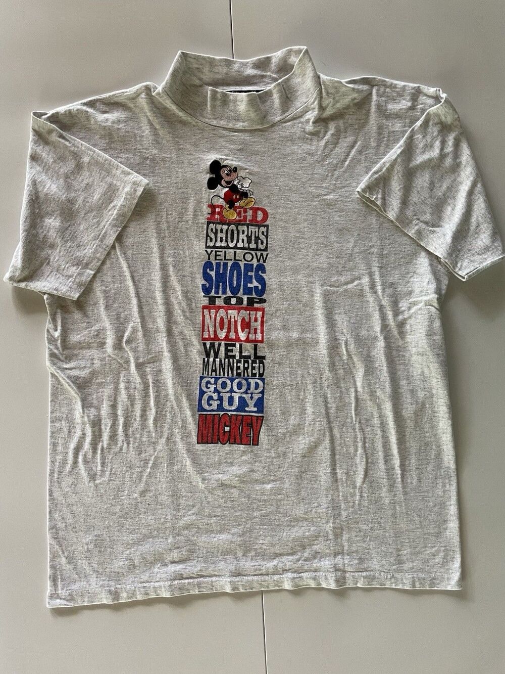 Vintage 90’s L/XL Disney Originals Embroidered Mickey Mouse T-Shirt